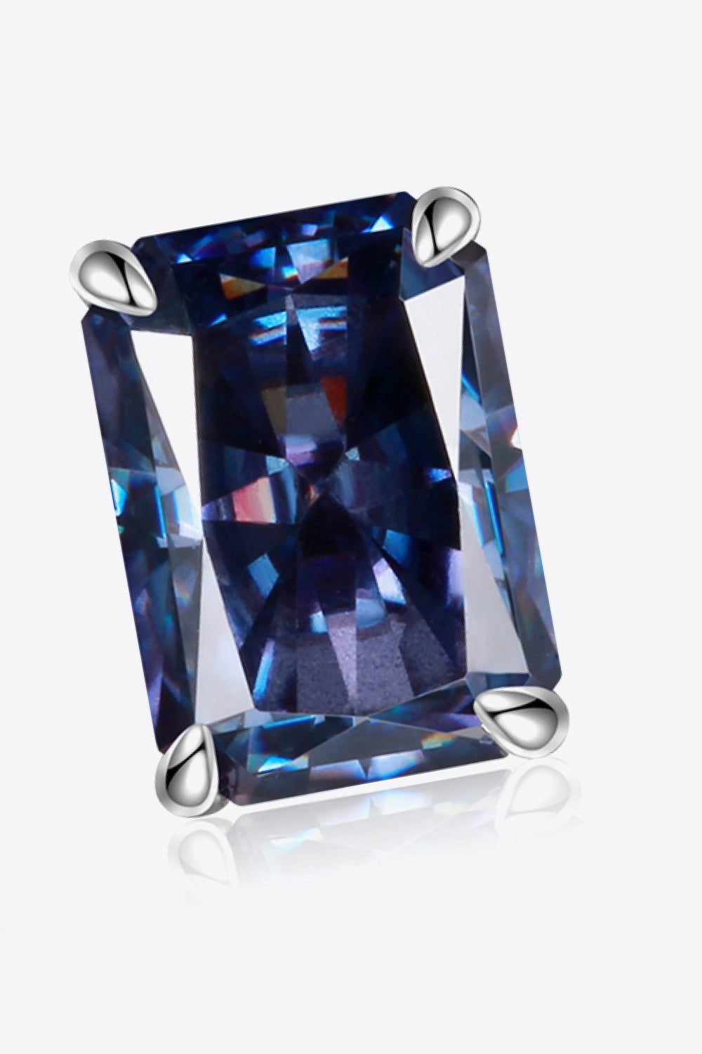 2 Carat Rectangle Moissanite Earrings - Undeniably LUXE