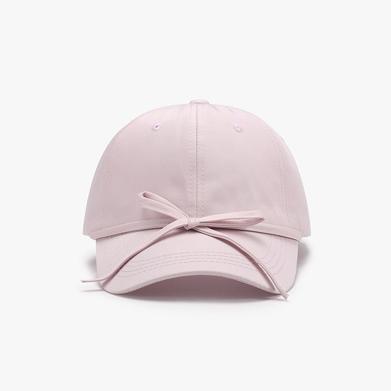 Tied Bow Cotton Baseball Cap - Undeniably LUXE