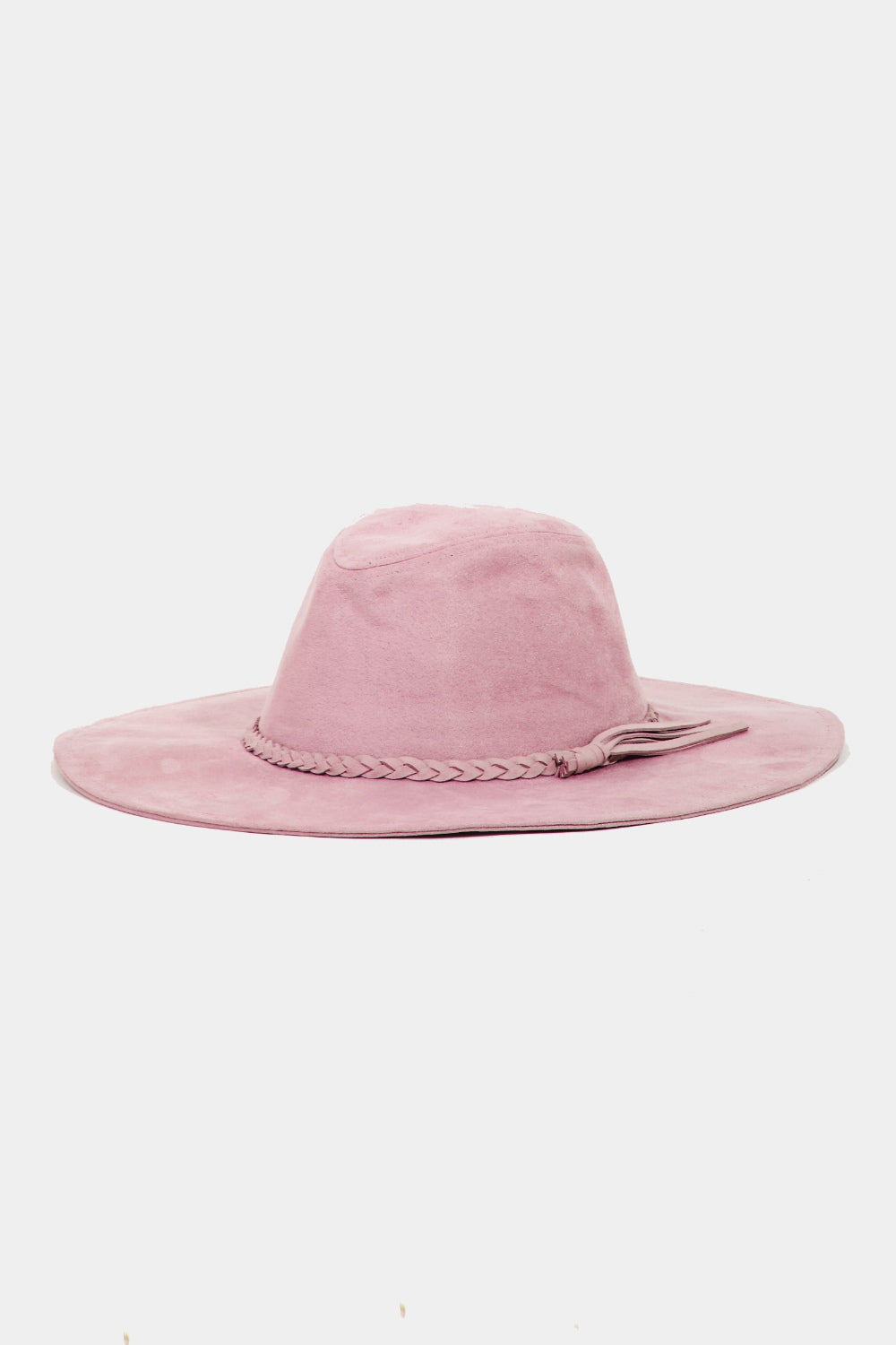 Fame Braided Faux Suede Hat - Undeniably LUXE