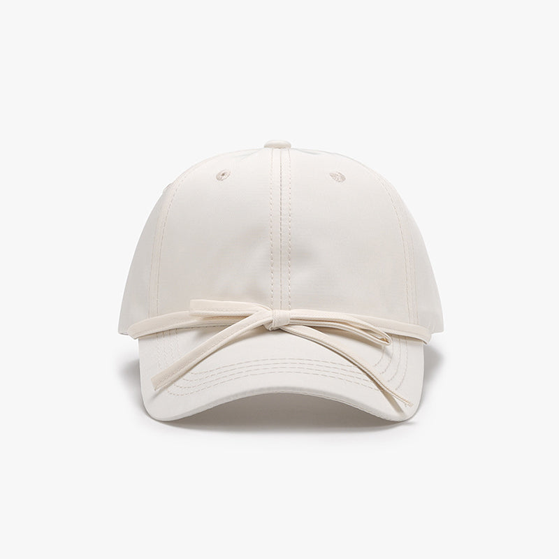 Tied Bow Cotton Baseball Cap - Undeniably LUXE