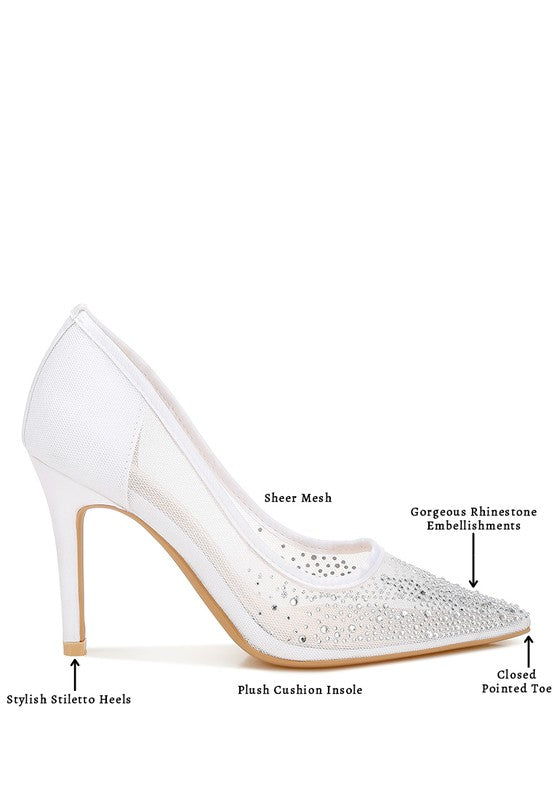 Holly Rhinestone Stiletto Pumps - Undeniably LUXE