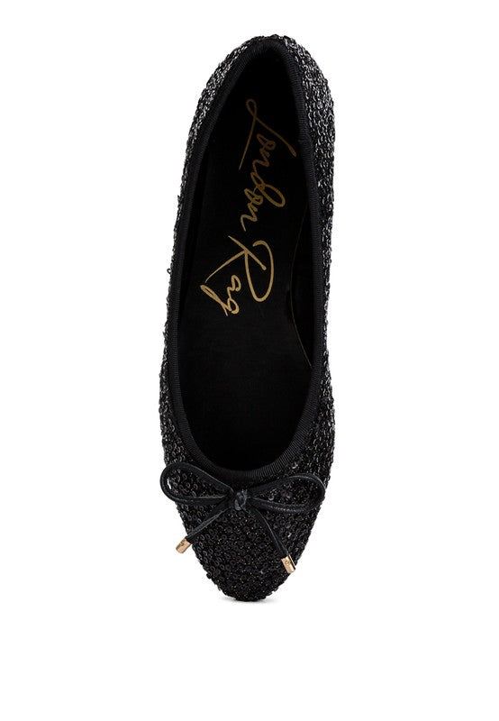 Ringo Sequin Embellished Ballet Flats - Undeniably LUXE