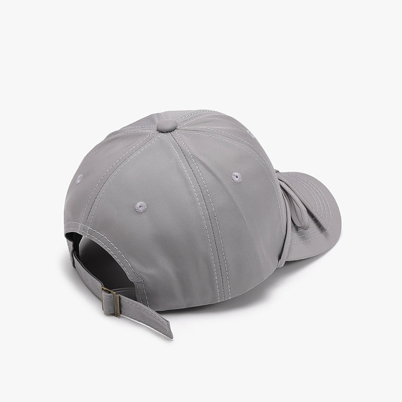 Tied Bow Cotton Baseball Cap - Undeniably LUXE