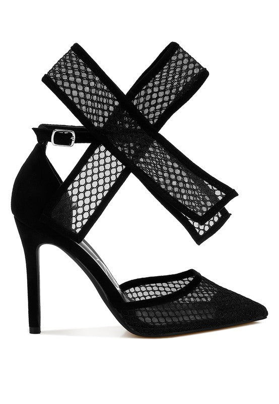 Big Bow Detail Stiletto Sandals - Undeniably LUXE