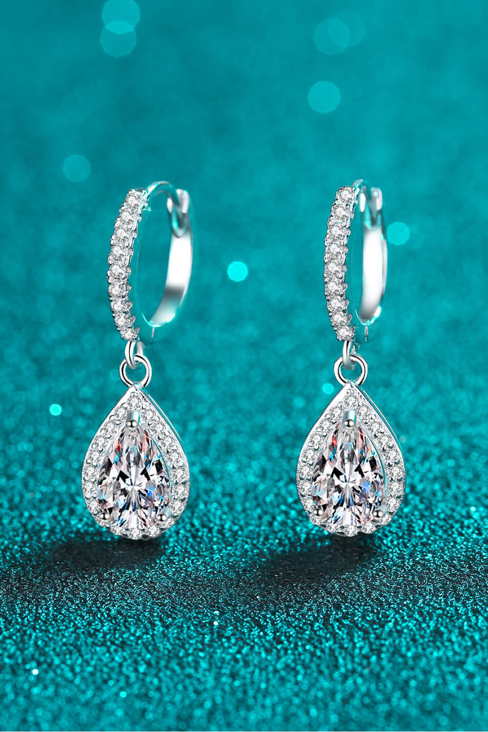 Moissanite Teardrop Earrings - Undeniably LUXE