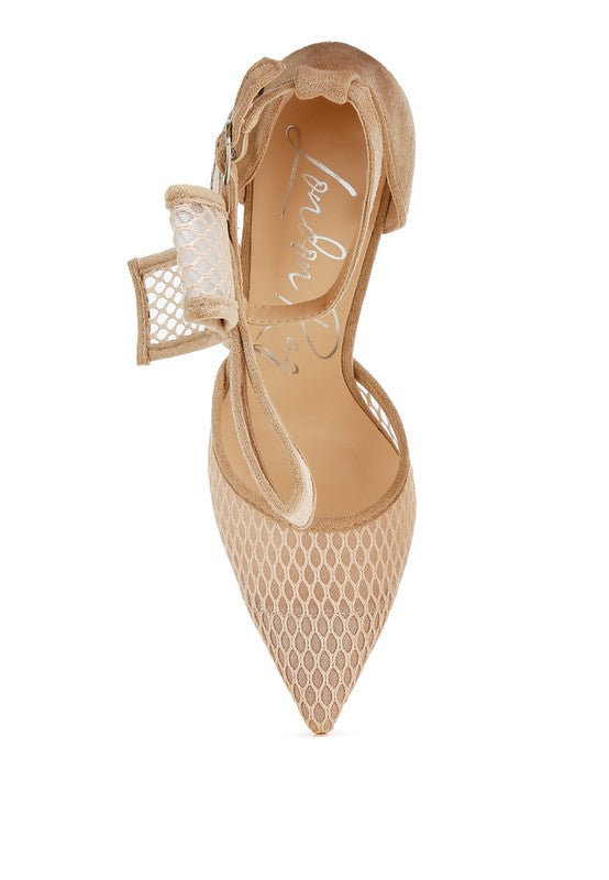 Big Bow Detail Stiletto Sandals - Undeniably LUXE