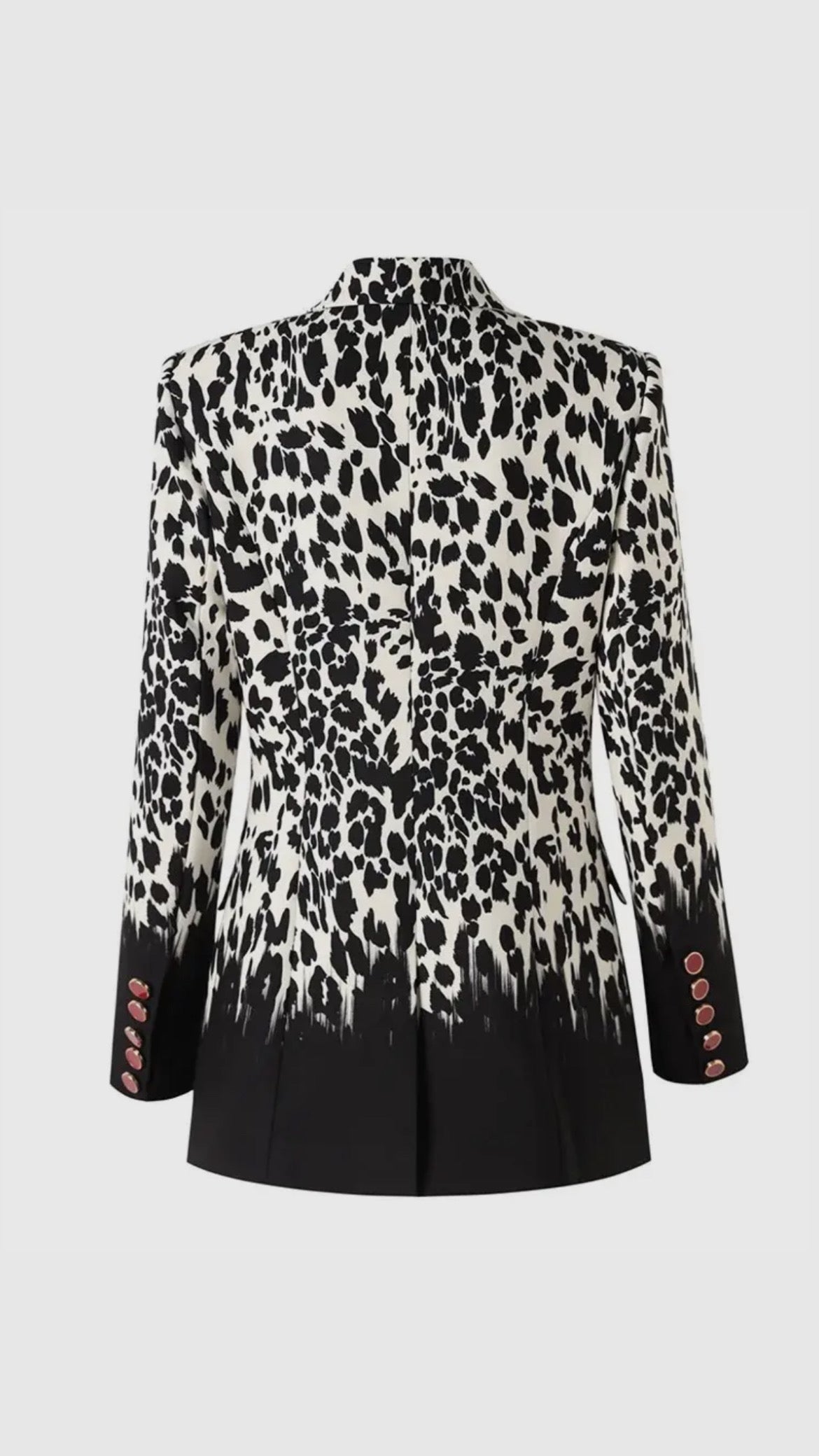 Black & White Leopard Print Blazer - Undeniably LUXE