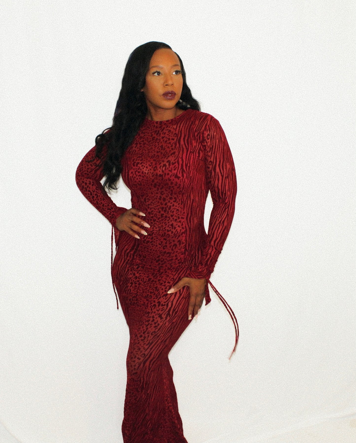 The Waylynn Mesh Backless Dress - Undeniably LUXE