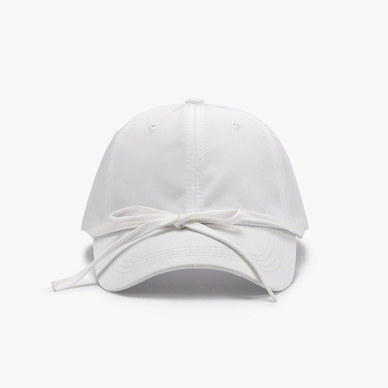 Tied Bow Cotton Baseball Cap - Undeniably LUXE