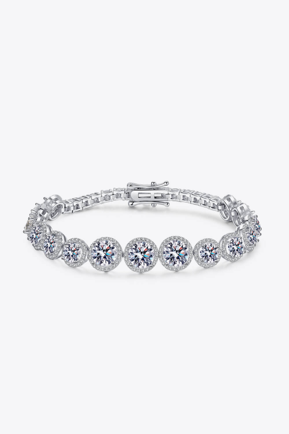 925 Sterling Silver 10.4 Carat Moissanite Bracelet - Undeniably LUXE