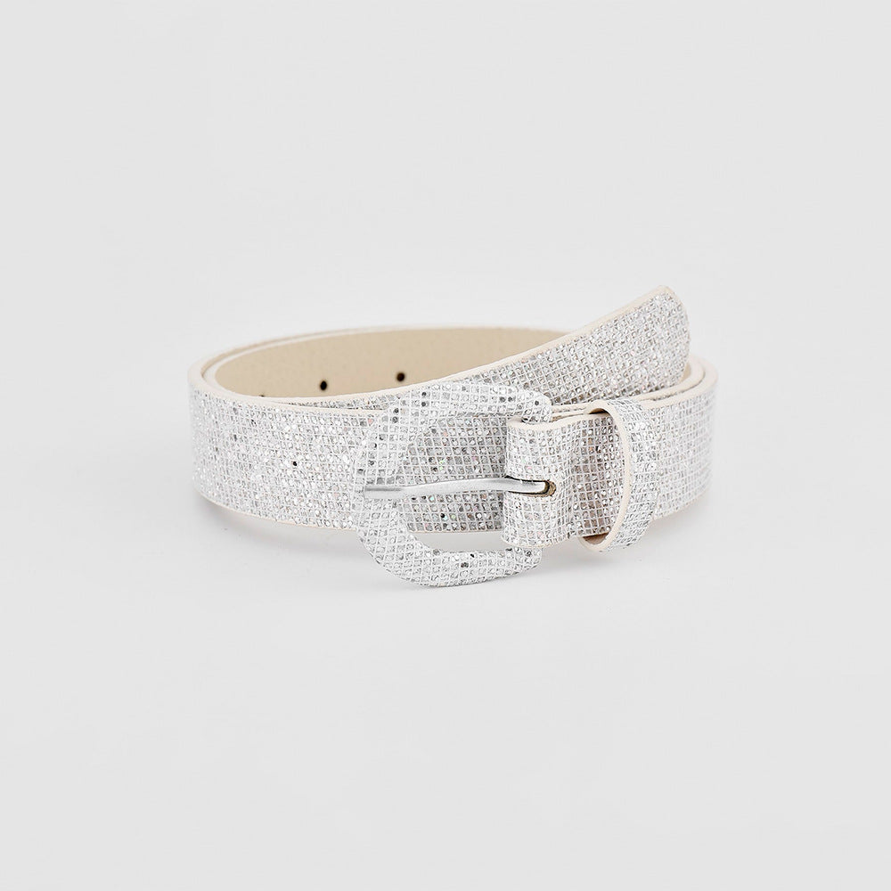 Sequin PU Leather Belt - Undeniably LUXE