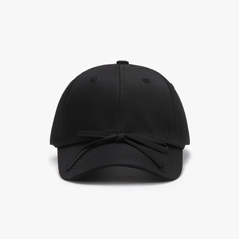 Tied Bow Cotton Baseball Cap - Undeniably LUXE