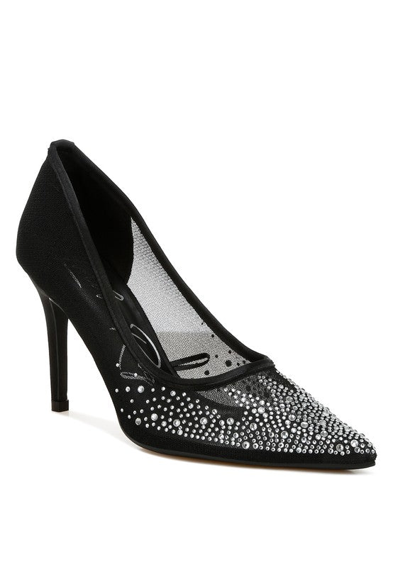 Holly Rhinestone Stiletto Pumps - Undeniably LUXE
