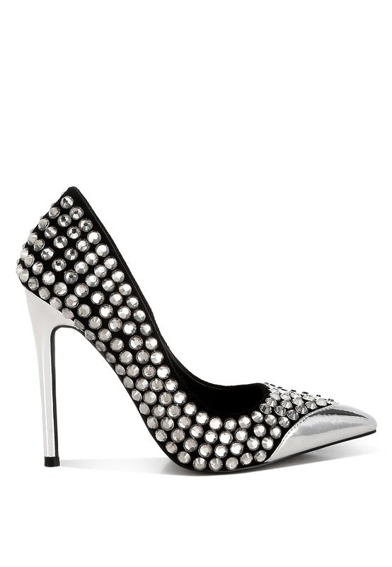 Super Fan Embellished Stiletto Pumps - Undeniably LUXE