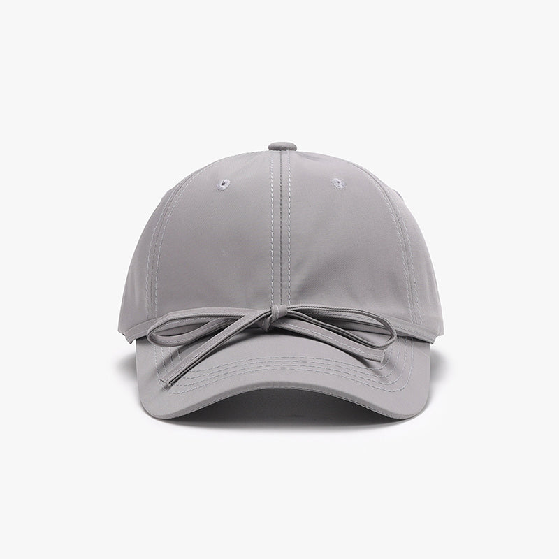 Tied Bow Cotton Baseball Cap - Undeniably LUXE