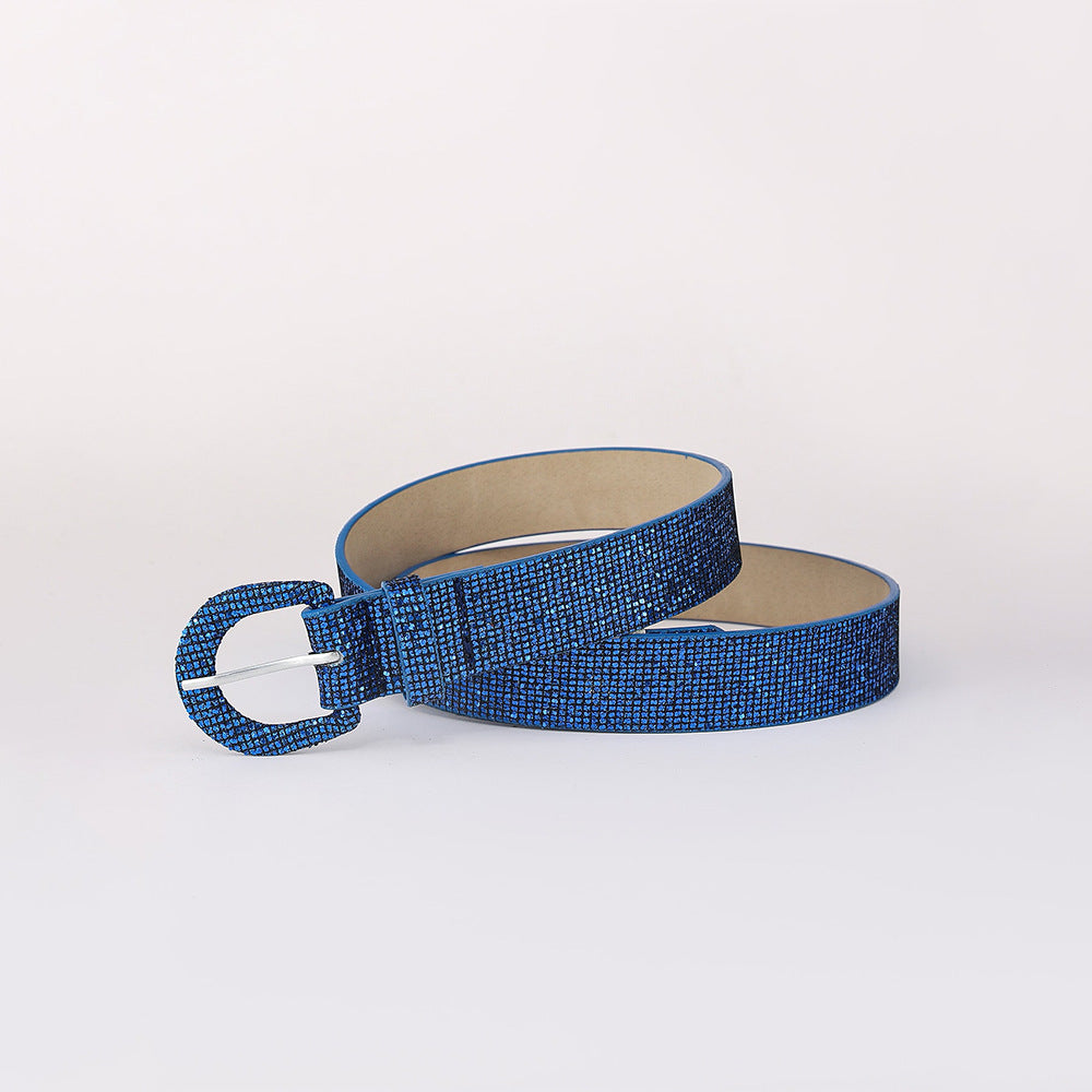 Sequin PU Leather Belt - Undeniably LUXE