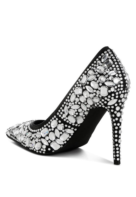 Iced Out Rhinestone Pumps