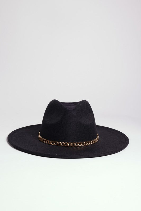 Chain Belt Fedora Hat - Undeniably LUXE