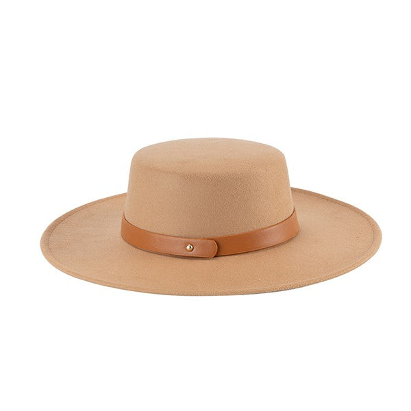 Classic Leather Band Fedora Hat - Undeniably LUXE