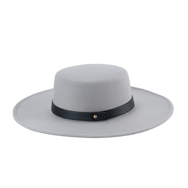 Classic Leather Band Fedora Hat - Undeniably LUXE