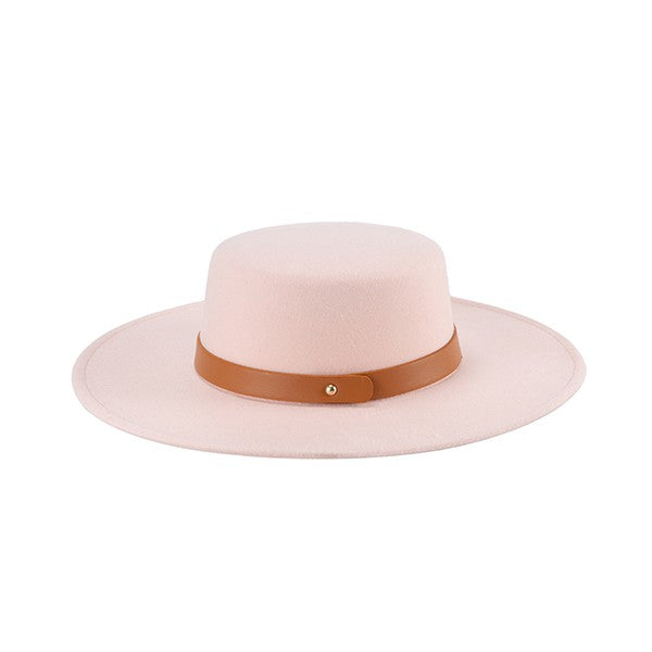 Classic Leather Band Fedora Hat - Undeniably LUXE