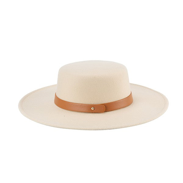 Classic Leather Band Fedora Hat - Undeniably LUXE