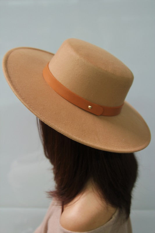 Classic Leather Band Fedora Hat - Undeniably LUXE