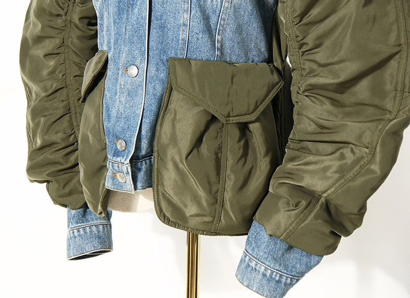 Luxe Olive-Denim Jacket - Undeniably LUXE