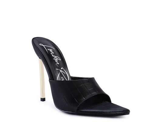 BOTTOMS UP Pointed High Heel Sandal - Undeniably LUXE