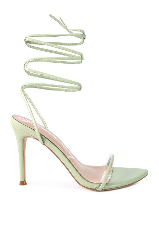 SPHYNX HIGH HEEL LACE UP SANDALS - Undeniably LUXE