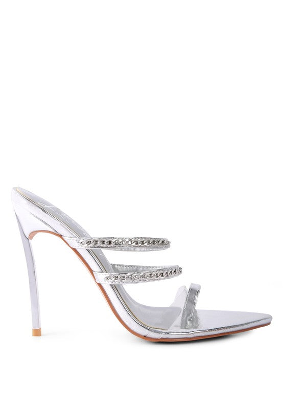 TICKLE ME HIGH HEELED TOE RING SANDALS - Undeniably LUXE