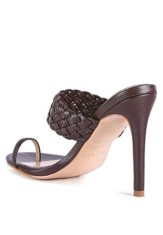 HIGH PERKS WOVEN STRAP TOE RING SANDALS - Undeniably LUXE