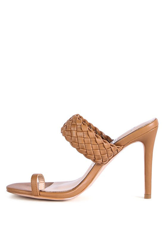 HIGH PERKS WOVEN STRAP TOE RING SANDALS - Undeniably LUXE