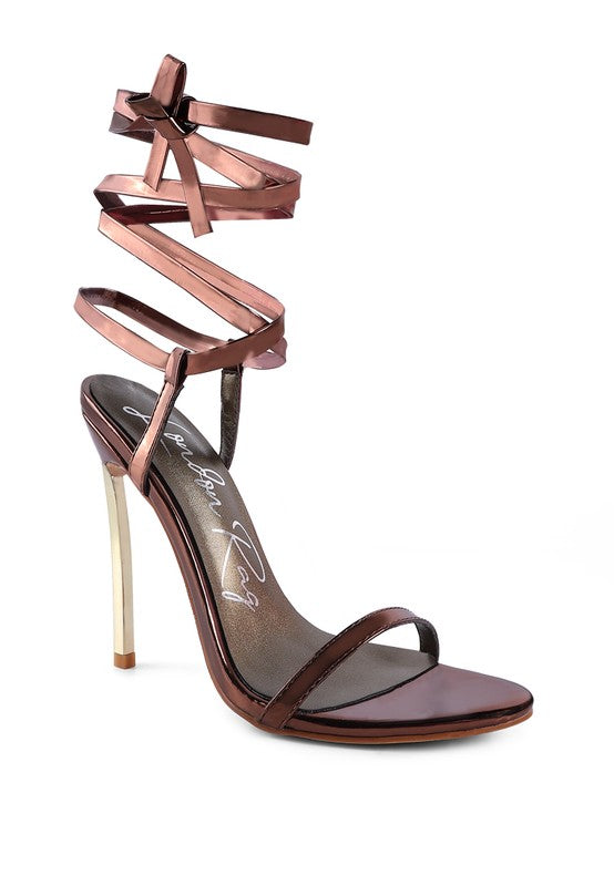 SMACKER STILETTO LACE UP SANDAL - Undeniably LUXE