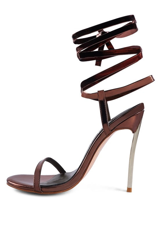 SMACKER STILETTO LACE UP SANDAL - Undeniably LUXE