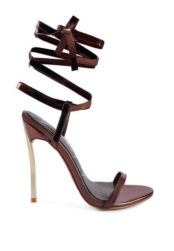 SMACKER STILETTO LACE UP SANDAL - Undeniably LUXE