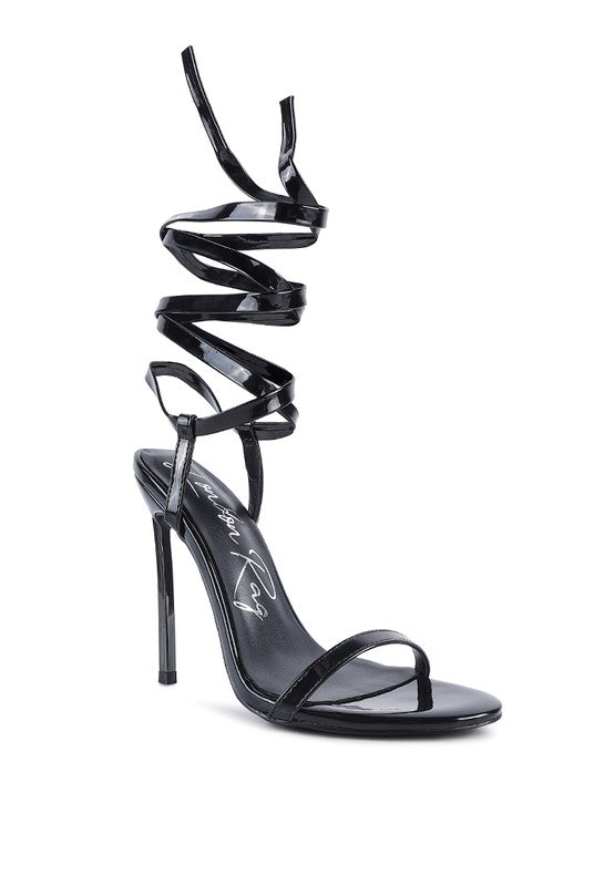 SMACKER STILETTO LACE UP SANDAL - Undeniably LUXE