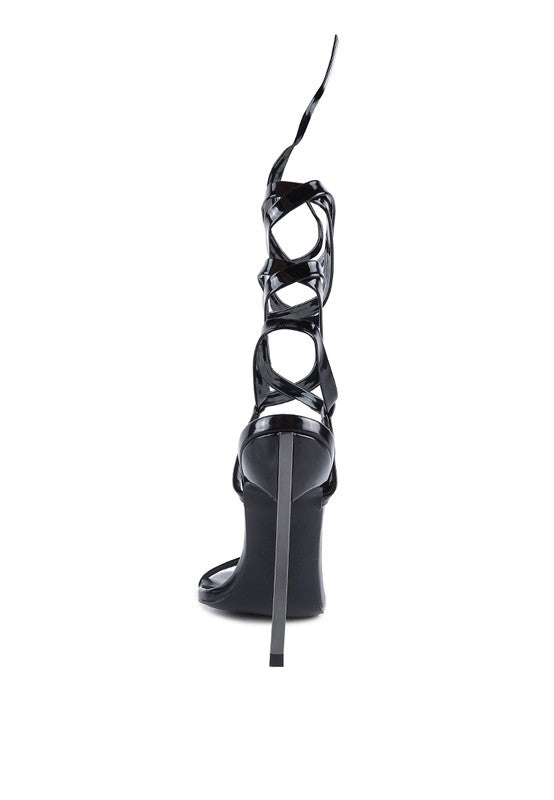 SMACKER STILETTO LACE UP SANDAL - Undeniably LUXE