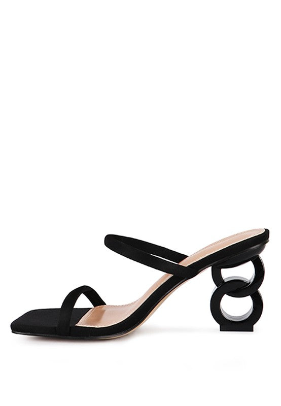 DOWNTOWN EXPERIMENT HEEL SLIDE SANDALS - Undeniably LUXE