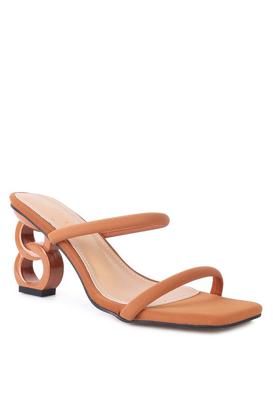 DOWNTOWN EXPERIMENT HEEL SLIDE SANDALS - Undeniably LUXE