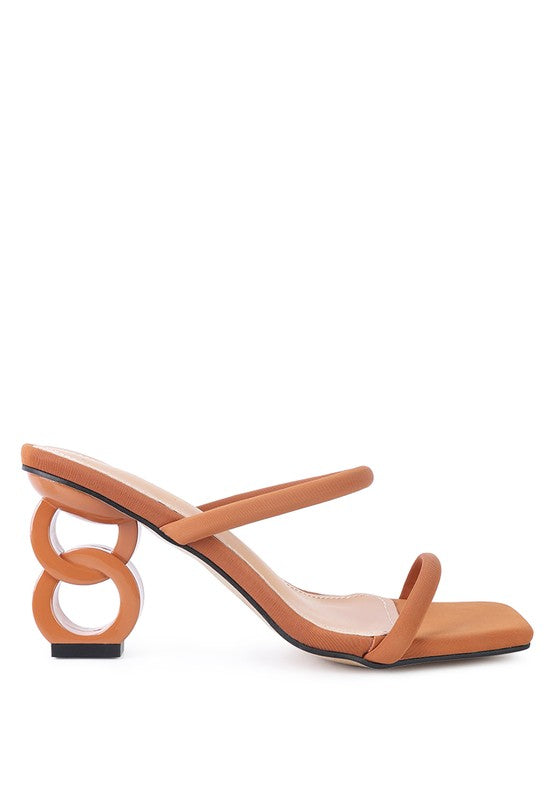 DOWNTOWN EXPERIMENT HEEL SLIDE SANDALS - Undeniably LUXE