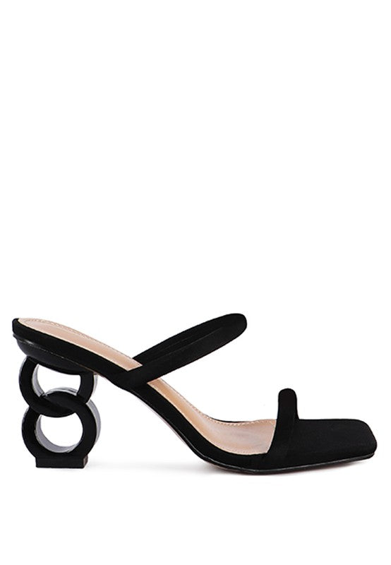 DOWNTOWN EXPERIMENT HEEL SLIDE SANDALS - Undeniably LUXE