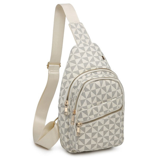 Chic Monogram Crossbody Backpack