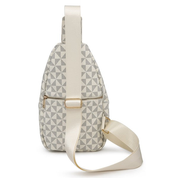 Chic Monogram Crossbody Backpack