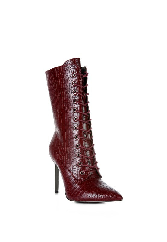 Celcia Croc Textured Boots