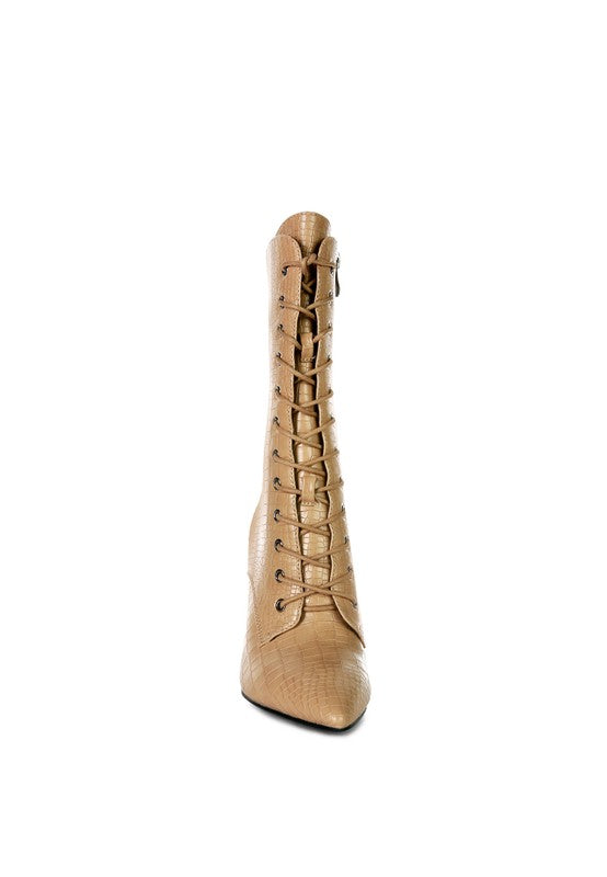 Celcia Croc Textured Boots