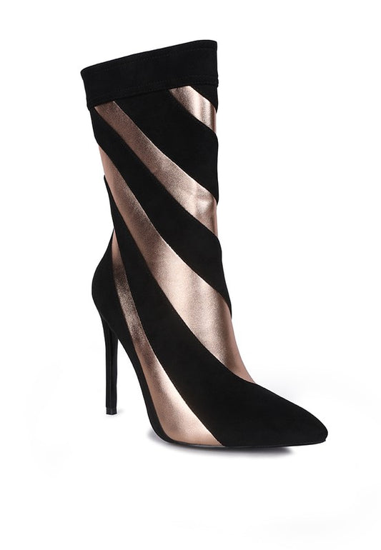 Alexi Striped Boots - Undeniably LUXE