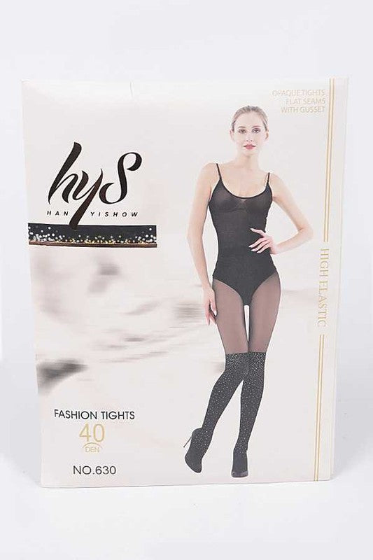 Sparkling Knee High Fashion Tights - Undeniably LUXE