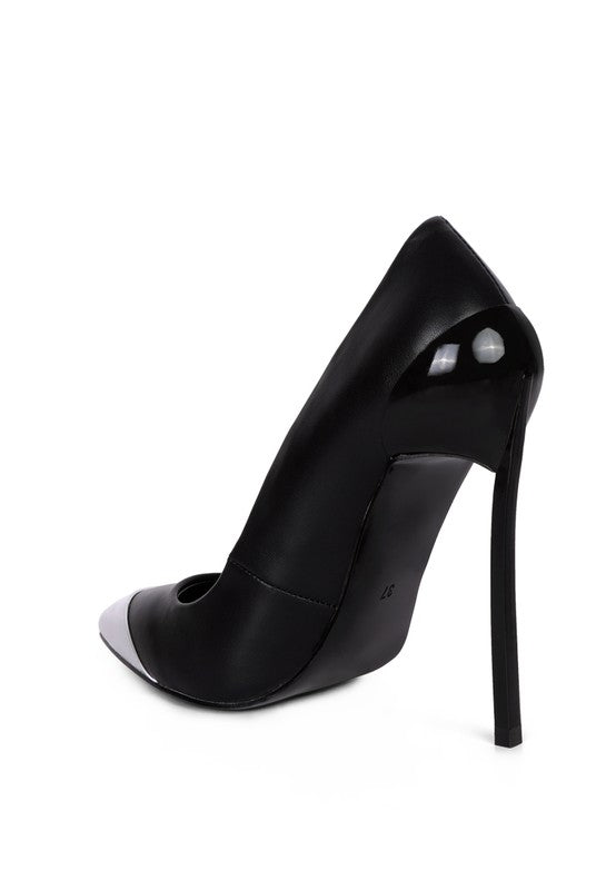 Ciara Silver Dip Stiletto Heels - Undeniably LUXE