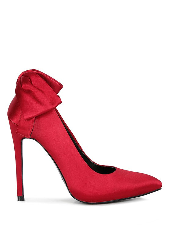 HORNET Green Satin Stiletto Pumps - Undeniably LUXE